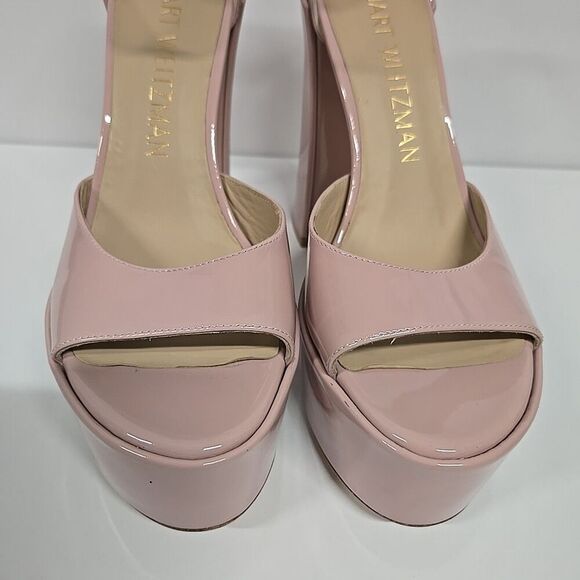 STUART WEITZMAN Skyhigh 145 Platform Sandal 5" Pink Women’s Size 39.5/ US 9 - Picture 3 of 10